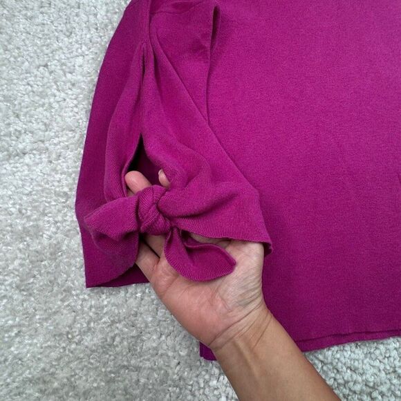 Cabi Tether Tie Pullover Sweater Orchid Pink - Picture 4 of 6